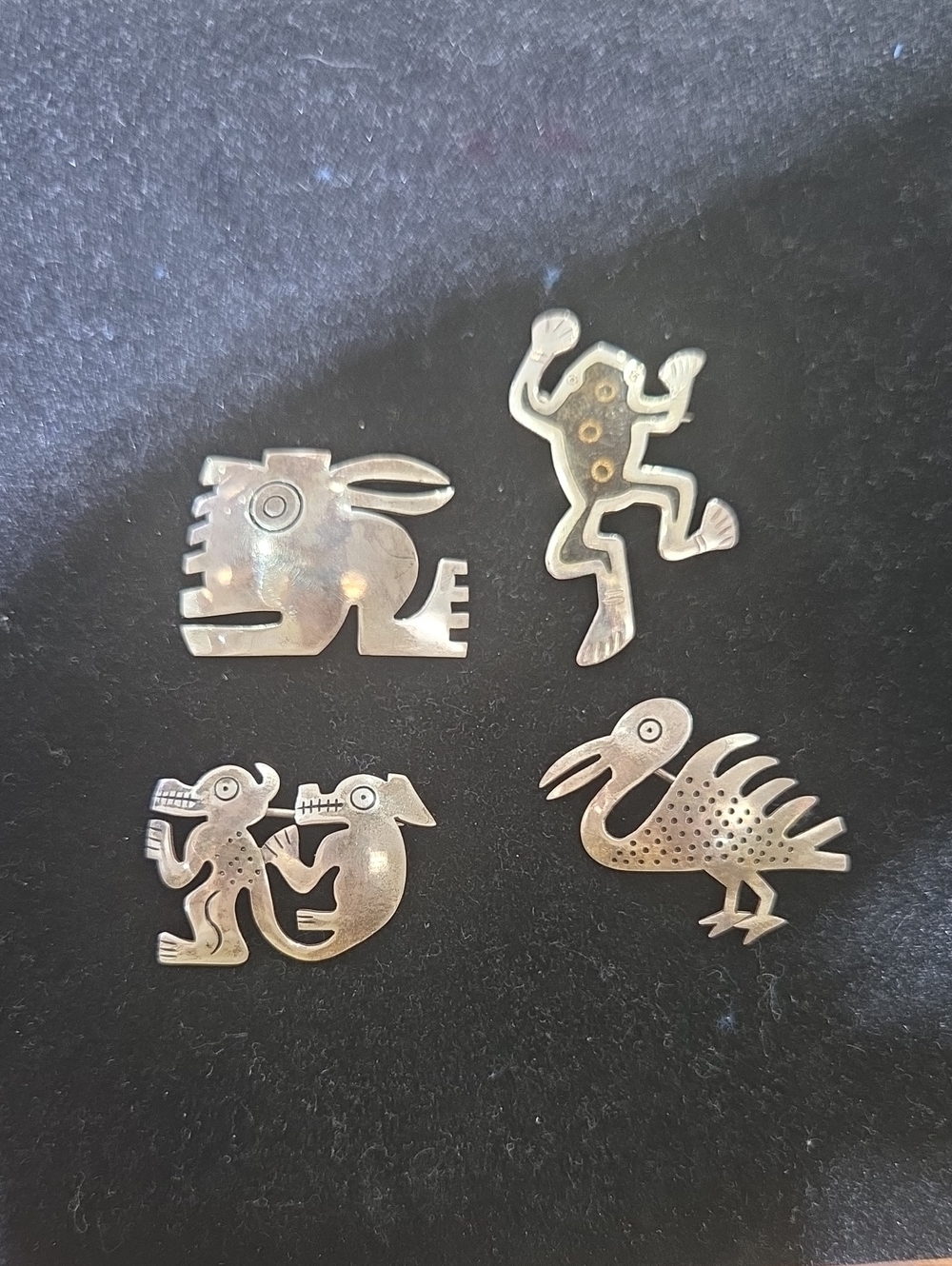 Animal Motif Pins - Set of 4